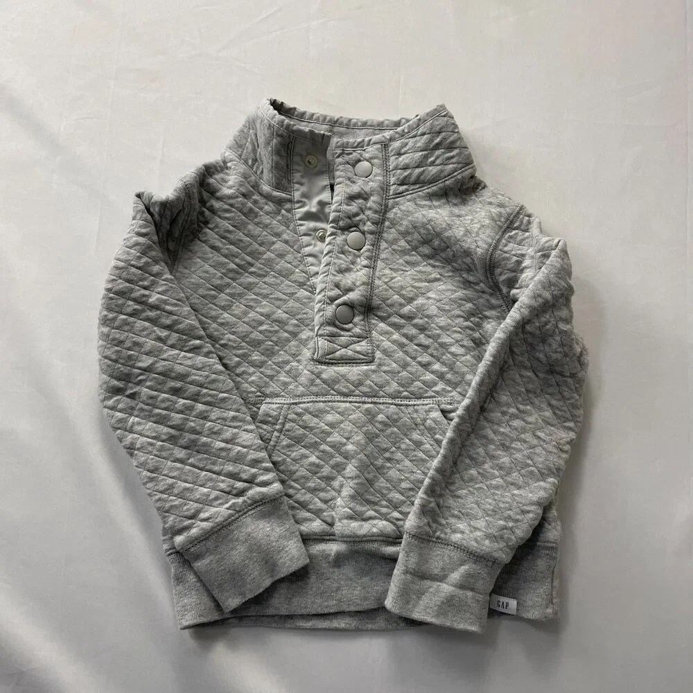 Gap Quilted 1/4 Snap Pullover - 5T